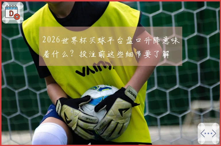 2026世界杯买球平台盘口升降意味着什么？投注前这些细节要了解