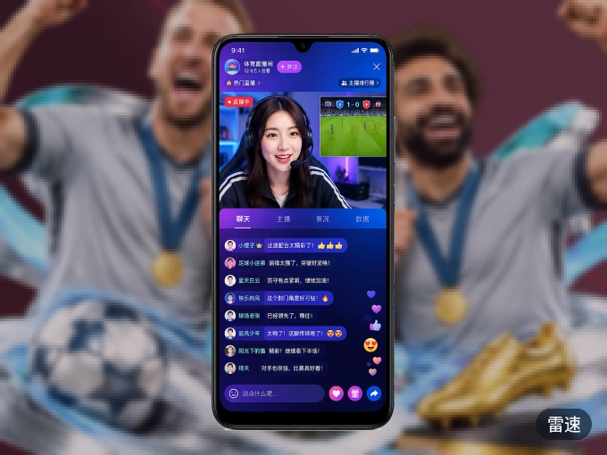 用雷速 APP看球,高清流畅不卡顿